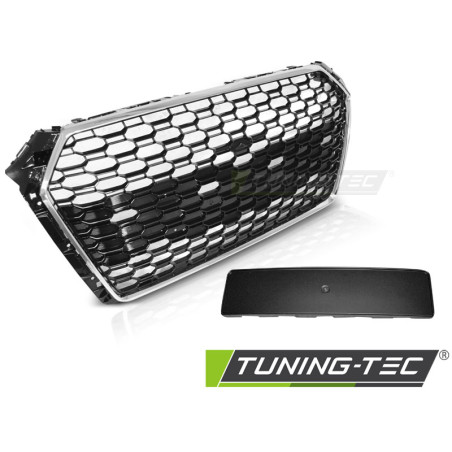 Griglia Frontale Cromato Nero per Audi A4 B9 2015-2019 (Cod. TT-GRAU76)