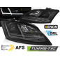 Fari Anteriori Luci Diurne DRL LED Nero per Audi Tt 8J With Afs 2006-2010 (Cod. TT-LPAUF0)