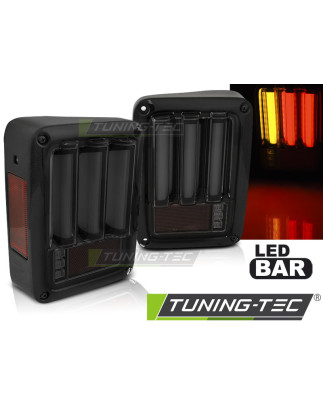 Fanali Posteriori LED Nero per Chrysler Jeep Wrangler Jk 2007-2018 (Cod. TT-LDCH21)