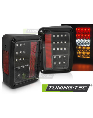 Fanali Posteriori LED Nero per Chrysler Jeep Wrangler Jk 2007-2018 (Cod. TT-LDCH23)