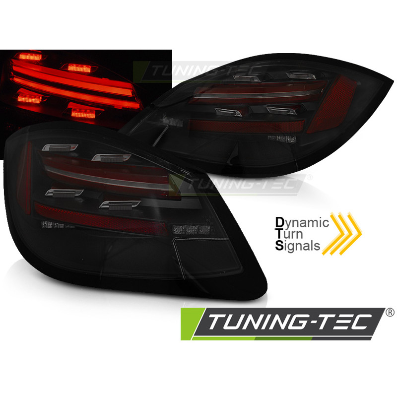 Fanali Posteriori LED Nero per Porsche Boxster/cayman 987 2009-2012 (Cod. TT-LDPO23)