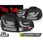 Fanali Posteriori LED Nero per Volkswagen Golf 6 10/2008-2012 (Cod. TT-LDVWN1)