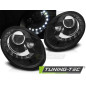 Fari Anteriori Luci Diurne Nero per Volkswagen New Beetle 2006-2012 (Cod. TT-LPVWS2)