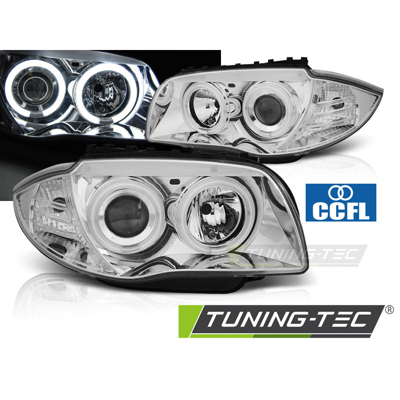 Fari Anteriori Angel Eyes per BMW 1 E87/E81/82/88 2004-2011 (Cod. TT-LPBMM5)