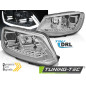 Fari Anteriori Luci Diurne DRL Cromato per Volkswagen Touran I 08/2010-2015 (Cod. TT-LPVWS3)