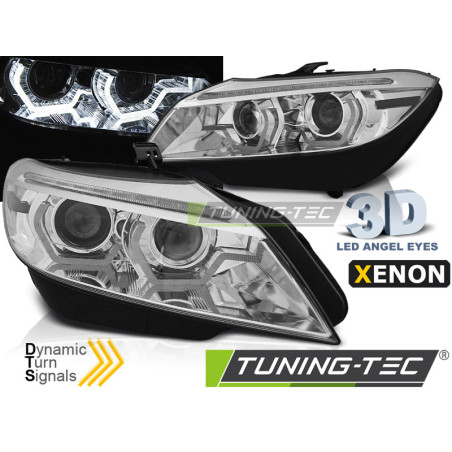Fari Anteriori Luci Diurne DRL LED Cromato per BMW Z4 E89 2009-2013 (Cod. TT-LPBML3)