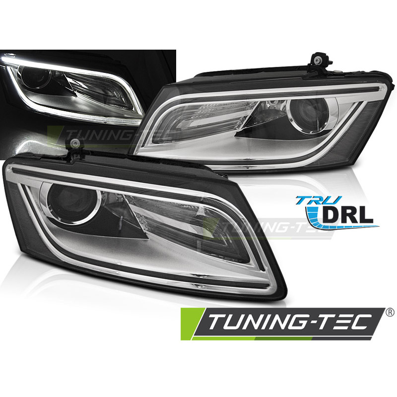 Fari Anteriori Luci Diurne DRL Cromato per Audi Q5 08/2012-2017 (Cod. TT-LPAUE8)
