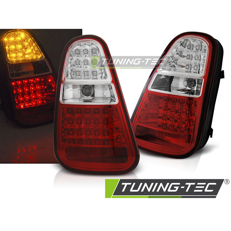 Fanali Posteriori LED Rosso/bianco per Mini Cooper R50/R52/R53 2004-2006 (Cod. TT-LDMC09)