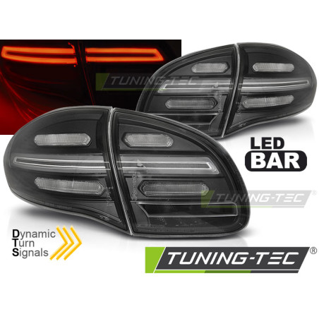 Fanali Posteriori LED Nero per Porsche Cayenne 2010-2015 (Cod. TT-LDPO32)