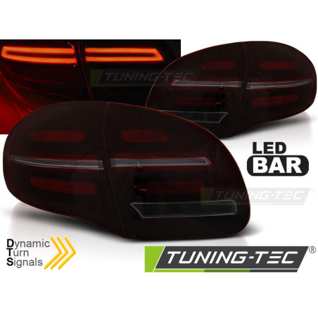 Fanali Posteriori LED Rosso Fumé per Porsche Cayenne 2010-2015 (Cod. TT-LDPO34)
