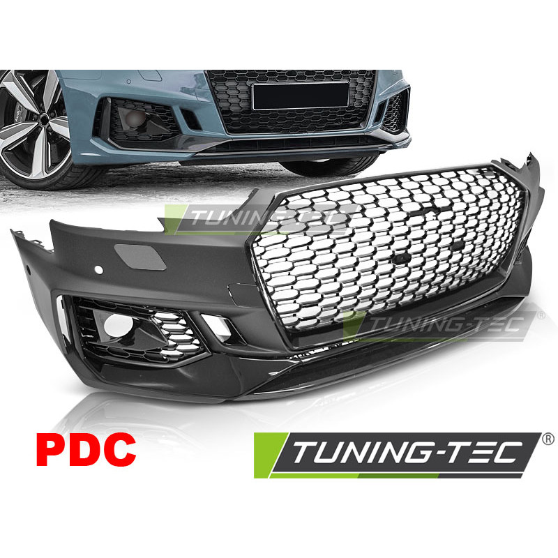 Paraurti Anteriore Nero Lucido Nero per Audi A4 B9 08/2015-2019 (Cod. TT-ZPAU30)