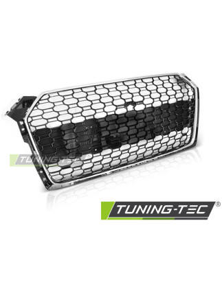 Griglia Frontale Nero Lucido Cromato Nero per Audi A5 2016-2019 (Cod. TT-GRAU78)