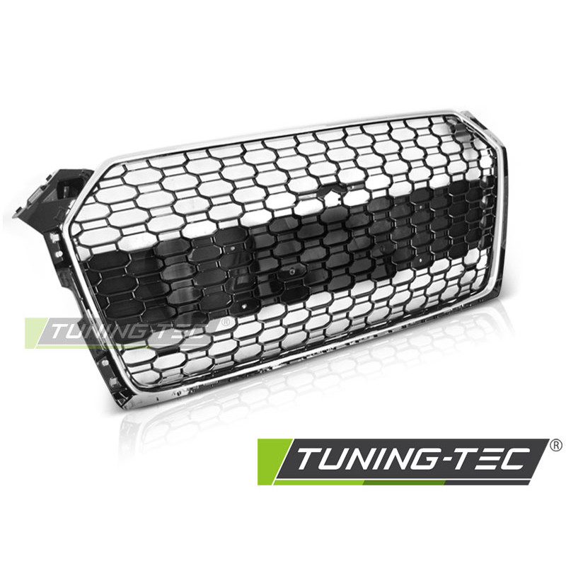 Griglia Frontale Nero Lucido Cromato Nero per Audi A5 2016-2019 (Cod. TT-GRAU78)
