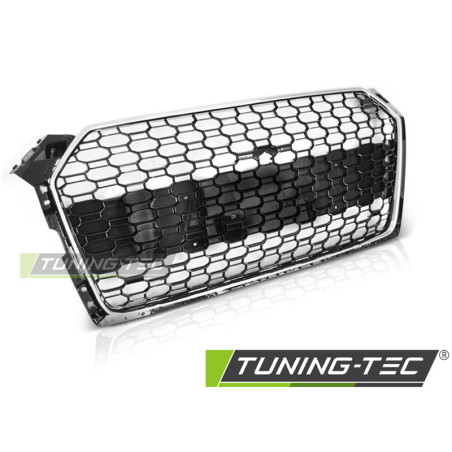 Griglia Frontale Nero Lucido Cromato Nero per Audi A5 2016-2019 (Cod. TT-GRAU78)