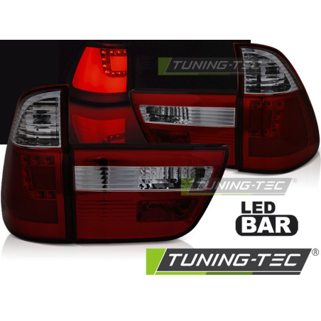 Fanali Posteriori LED Rosso Fumé per BMW X5 E53 09/1999-10/2003 (Cod. TT-LDBMI7)