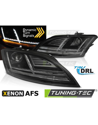 Fari Anteriori Luci Diurne DRL LED Nero per Audi Tt 8J With Afs 2010-2014 (Cod. TT-LPAUF2)