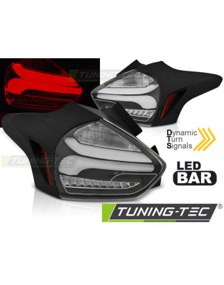 Fanali Posteriori LED Nero per Ford Focus 3 Seq 2015-2018 (Cod. TT-LDFO67)