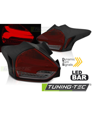 Fanali Posteriori LED Rosso Fumé per Ford Focus 3 Seq 2015-2018 (Cod. TT-LDFO65)