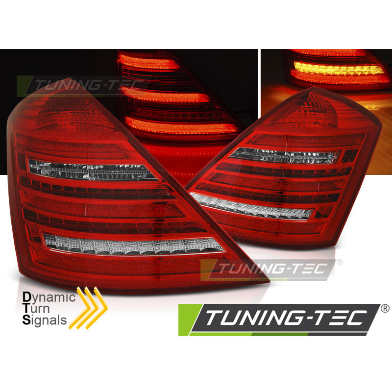 Fanali Posteriori LED Rosso/bianco per Mercedes-Benz W221 S-klasa 2005-2009 (Cod. TT-LDMEE1)