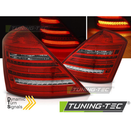 Fanali Posteriori LED Rosso/bianco per Mercedes-Benz W221 S-klasa 2005-2009 (Cod. TT-LDMEE1)
