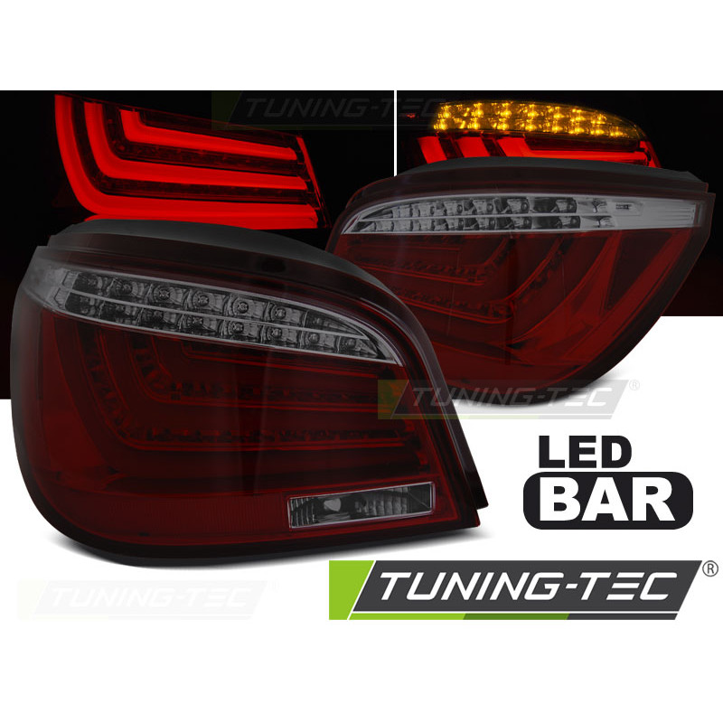 Fanali Posteriori LED Rosso Fumé per BMW E60 Lci 2007-2010 (Cod. TT-LDBMI3)