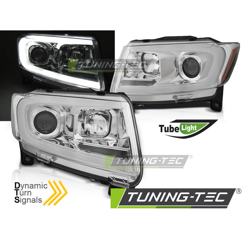 Fanali Posteriori Cromato per Chrysler Jeep Grand Cherokee Seq 2011-2013 (Cod. TT-LPCH31)