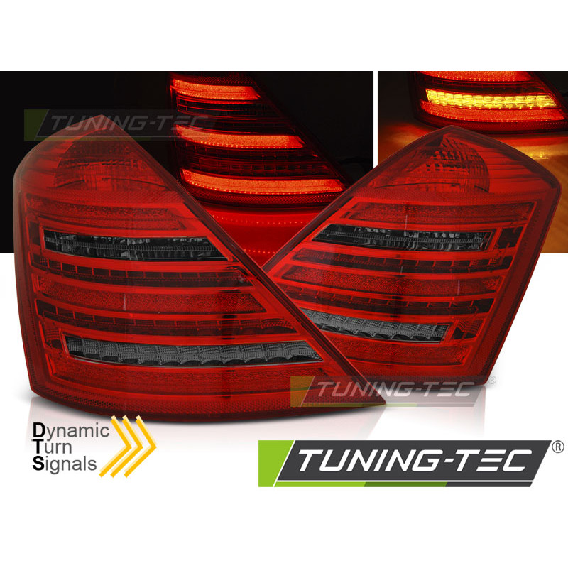 Fanali Posteriori LED Rosso Fumé per Mercedes-Benz W221 S-klasa 2005-2009 (Cod. TT-LDMEE2)