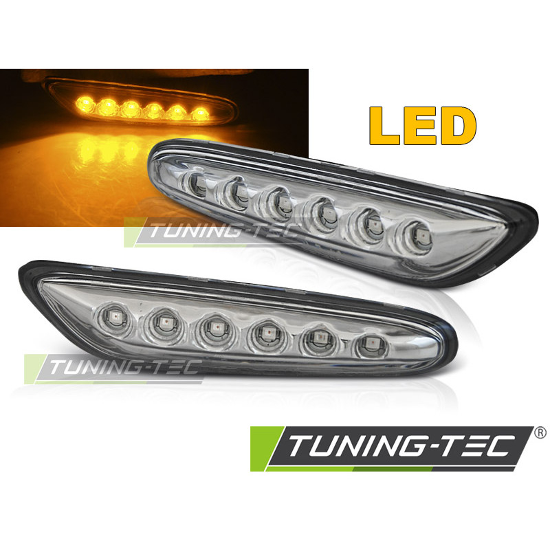 Indicatori Laterali LED Cromato per BMW E46/E60/E87/E90 (Cod. TT-KBBM30)