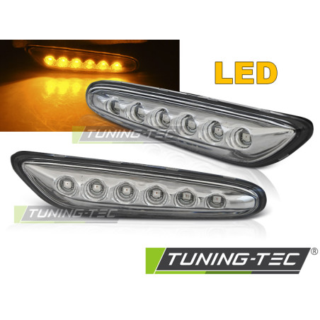 Indicatori Laterali LED Cromato per BMW E46/E60/E87/E90 (Cod. TT-KBBM30)