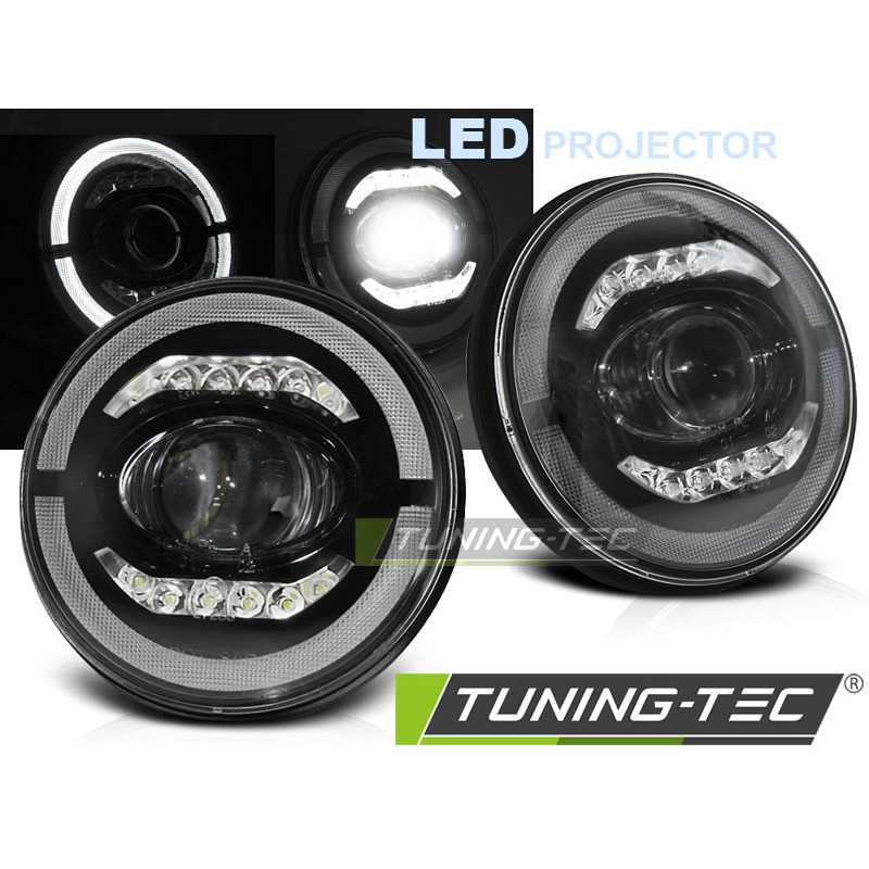 Fanali Posteriori LED Nero per Chrysler Jeep Wrangler Tj/lj/jk Eye 1996-2018 (Cod. TT-LPCH28)