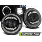 Fanali Posteriori LED Nero per Chrysler Jeep Wrangler Tj/lj/jk Eye 1996-2018 (Cod. TT-LPCH28)