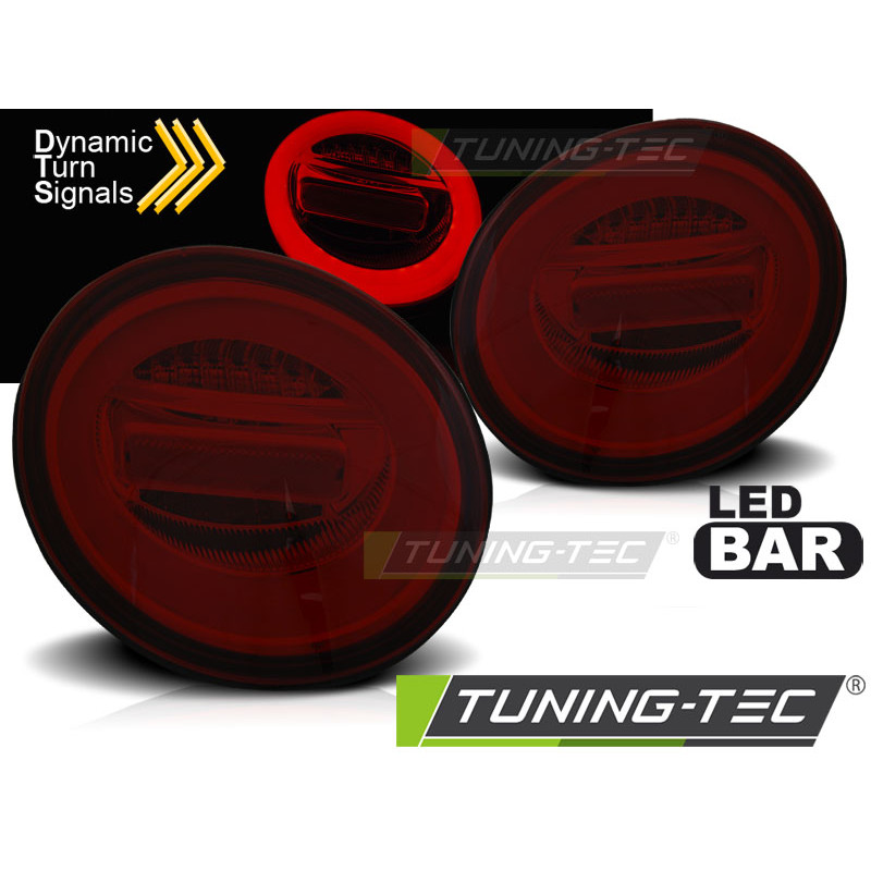 Fanali Posteriori LED Rosso Fumé per Volkswagen New Beetle 10/1998-2005 (Cod. TT-LDVWN4)
