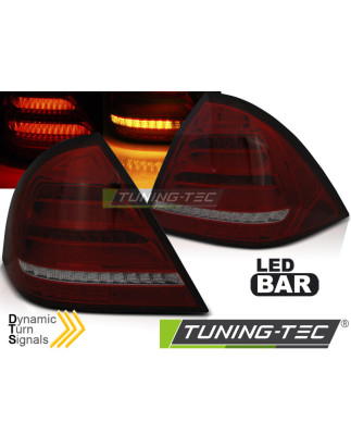 Fanali Posteriori LED Rosso Fumé per Mercedes-Benz Classe C W203 2000-2004 (Cod. TT-LDMED5)