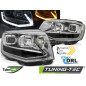 Fari Anteriori Luci Diurne DRL Cromato per Volkswagen Transporter T6 2015-2019 (Cod. TT-LPVWT3)