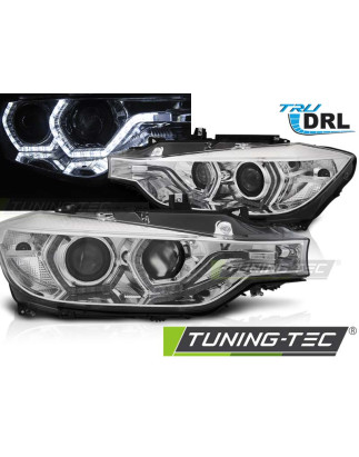 Fari Anteriori Angel Eyes per BMW F30/F31 Lci 2015-2018 (Cod. TT-LPBMN1)