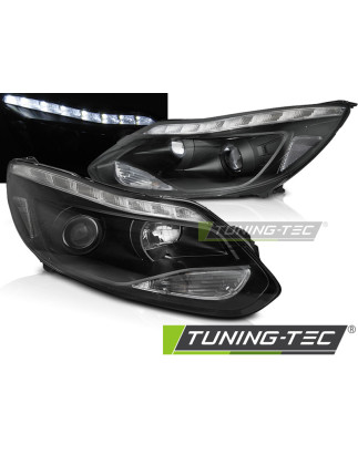 Fanali Posteriori LED Nero per Ford Focus Mk3 2011-10/2014 (Cod. TT-LPFO92)