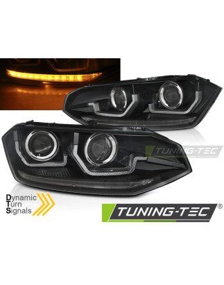 Fanali Posteriori LED Nero per Volkswagen Polo Vi 2G Seq 2017-2021 (Cod. TT-LPVWT0)