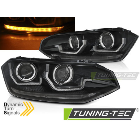 Fanali Posteriori LED Nero per Volkswagen Polo Vi 2G Seq 2017-2021 (Cod. TT-LPVWT0)