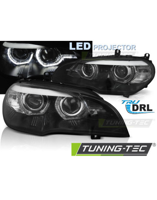 Fari Anteriori Angel Eyes per BMW X5 E70 Xenon OEM 2007-2013 (Cod. TT-LPBMO0)