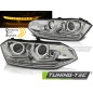 Fanali Posteriori LED Cromato per Volkswagen Polo Vi 2G Seq 2017-2021 (Cod. TT-LPVWS9)