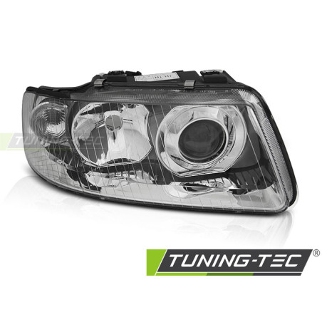 Fari Anteriori Cromato per Audi A3 8L 2000-2003 (Cod. TT-FAU07R)