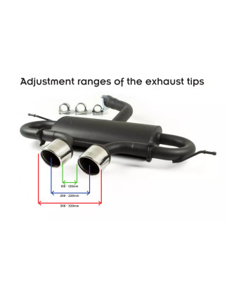 VOLKSWAGEN GOLF VI, GOLF V R32,  SCIROCCO 3 silenziatore sportivo (Cod. M-129-319C/101RS-1)