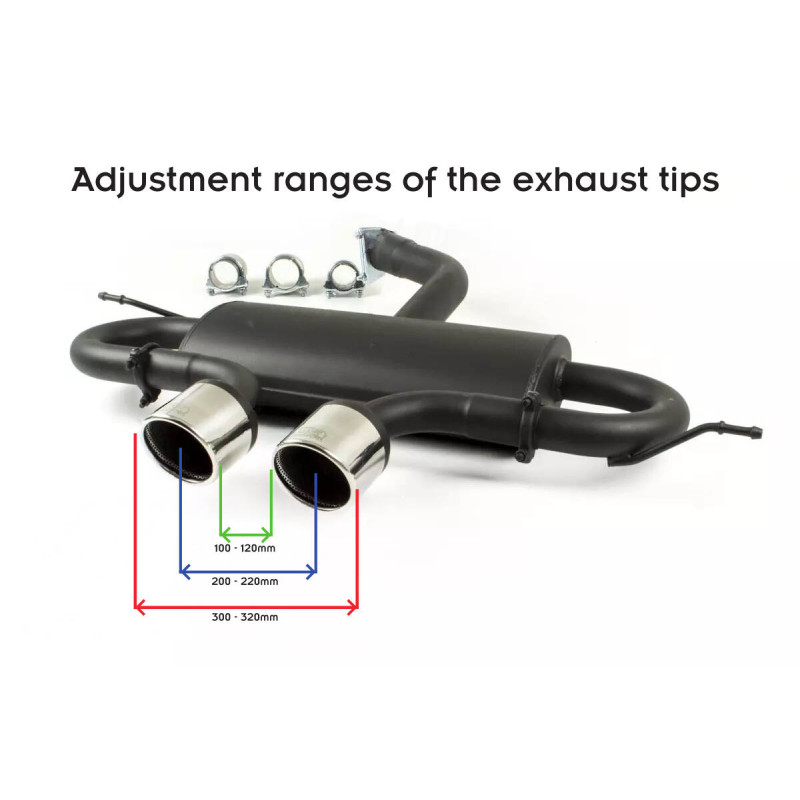 VOLKSWAGEN GOLF VI, GOLF V R32,  SCIROCCO 3 silenziatore sportivo (Cod. M-129-319C/101RS-1)