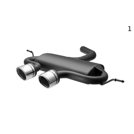 VOLKSWAGEN GOLF VI, GOLF V R32,  SCIROCCO 3 silenziatore sportivo (Cod. M-129-319C/101RS-1)