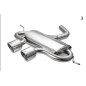 VOLKSWAGEN GOLF VI, GOLF V R32,  SCIROCCO 3 silenziatore sportivo (Cod. M-129-319C/101RS-1)