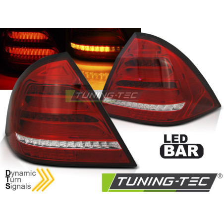 Fanali Posteriori LED Rosso/bianco per Mercedes-Benz Classe C W203 2004-2007 (Cod. TT-LDMEE4)