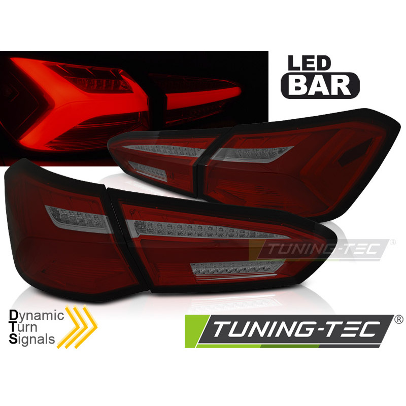 Fanali Posteriori LED Rosso Fumé per Ford Focus 4 2018-2021 (Cod. TT-LDFO72)
