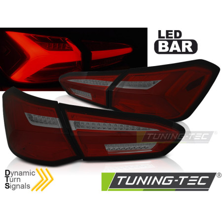 Fanali Posteriori LED Rosso Fumé per Ford Focus 4 2018-2021 (Cod. TT-LDFO72)