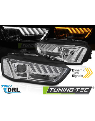 Fari Anteriori LED Cromato per Audi A4 B8 2012-2015 (Cod. TT-LPAUF7)