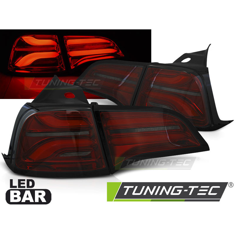 Fanali Posteriori LED Rosso Fumé per Tesla Model 3 / Model Y 2017-2023 (Cod. TT-LDTE01)